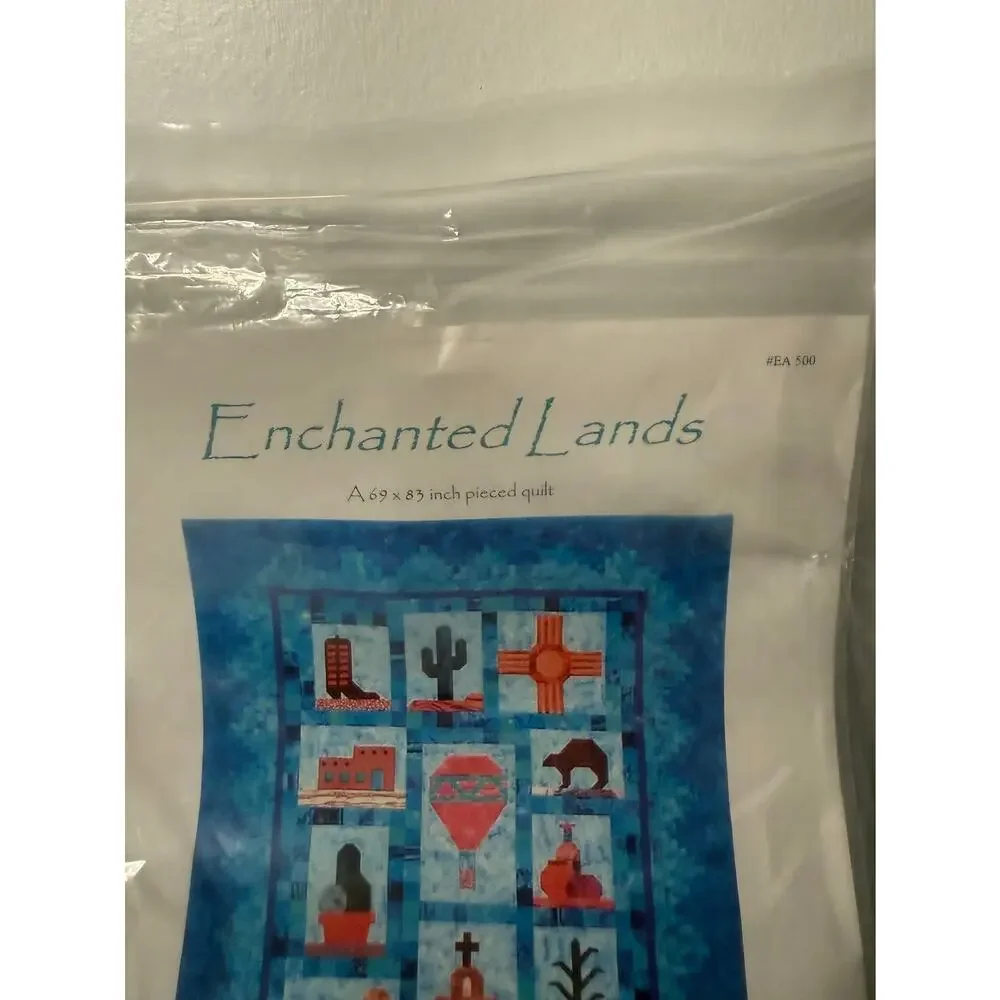 ENCHANTED LANDS Southwest Applique Quilt Pattern Packet Sewing 83